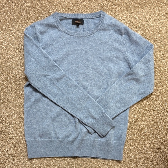 Quince Women's Light Blue Crewneck Sweater - Picture 2 of 5